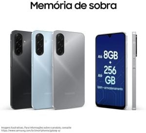 Celular Samsung Galaxy A17, 256GB, 8GB, 50MP Tela 6.7", IP54 - Preto — foto 3