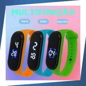 Kit C/6 Relógio M4 Digital Feminina e Masculino a Prova d Água De Pulso Com Led Esportivo — foto 7