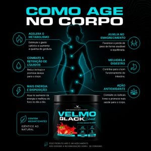 Velmo Black Drink Sabor Morango — foto 3