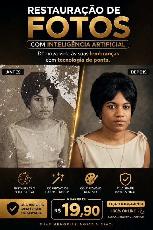 Nós podemos restaurar e melhorar sua fotografia