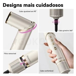 GOKOCO Escova Secadora 7 Em 1 GD032 Conjunto De Secador De Cabelo Multifuncional De Alta Velocidade — foto 6