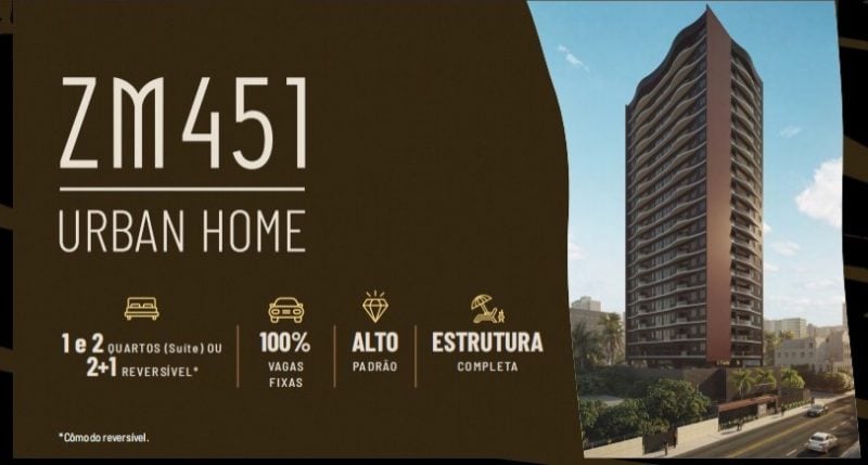Apartamento de 1 e 2 quartos no Rosarinho.