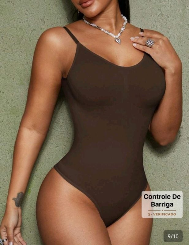 1 peça Body modelador feminino sem costuras, sem costas, com tanga, modelador corporal afi