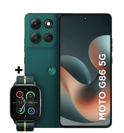 Kit Smartphone Motorola Moto g86 5G + Moto Watch Fit - 512GB 24GB (12GB RAM+12GB Ram Boost