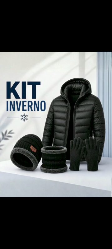 Kit Inverno Jaqueta Puffer