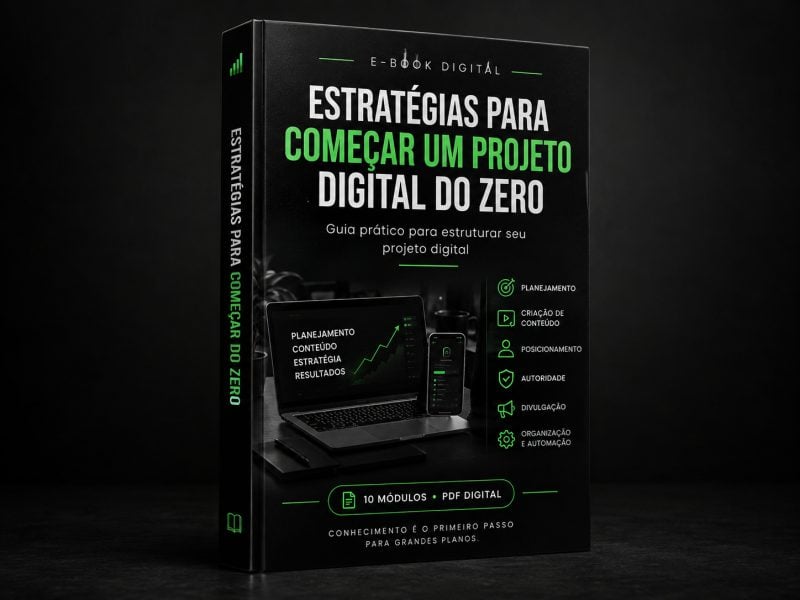E-book Estratégias para Começar um Projeto Digital do Zero