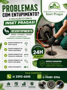 Controle de pragas urbanas e Desentupimentos e com a Inset pragas. — foto 4