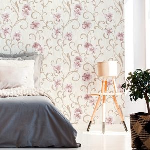 Papel De Parede Provençal Floral Flores Adesivo Lavável Vinílico Para Sal — foto 3