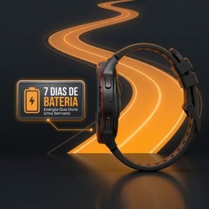 Smartwatch Kron WearZone GPS Integrado Tela AMOLED 3ATM Bateria 7 Dias Strava Android iPho — foto 4