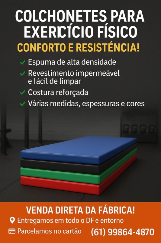 Colchonetes para Exercício Físico Conforto e Resistência!