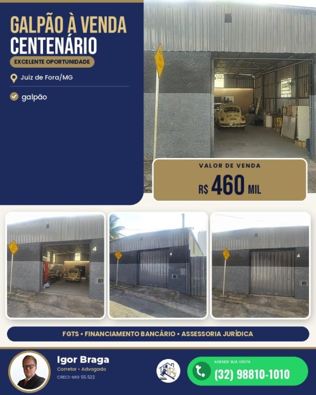 Galpão para Venda em Juiz de Fora, Centenário