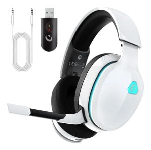 Fone De Ouvido Gamer Headset USB Olafvi Captain 300 Com Fio Branco — foto 5