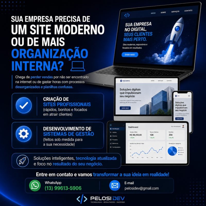 Desenvolvimento de Sites e Sistemas