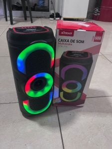 Caixa De Som Bluetooth Com Led Rgb Nova! — foto 4