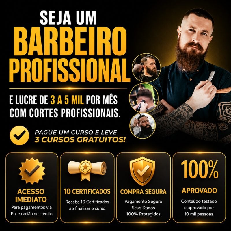 Curso de barbeiro - profissional