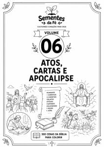 Vol. Completo (06 volumes) - 300 CENAS BÍBLICAS PARA COLORIR — foto 4