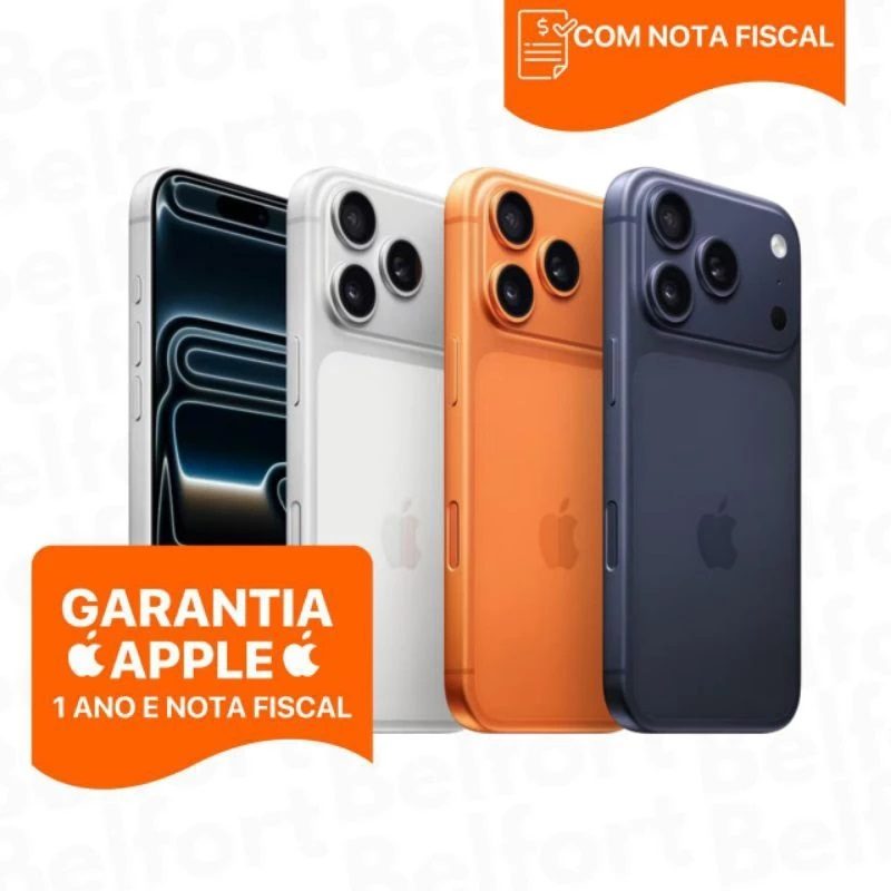 Apple iPhone 17 / 17 PRO / 17 PRO MAX 256GB E 512GB 2025 NOVO LACRADO 1 Ano de Garantia Apple