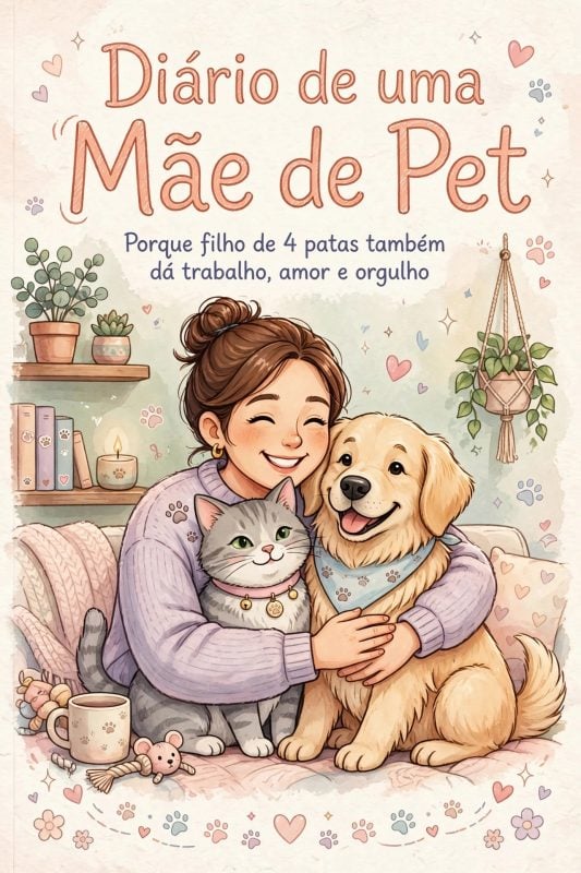 E-book sobre ser mãe de pet fiz inspirado na minha gata e pode ser legal para vc explorar