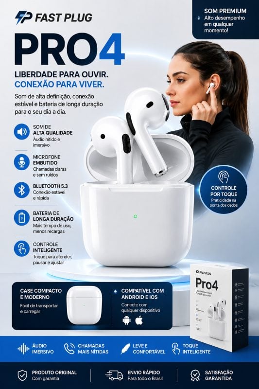 Fone Bluetooth Pro4