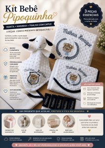 Kits Bebê Personalizados Manta Naninha Fraldas Enxoval — foto 3