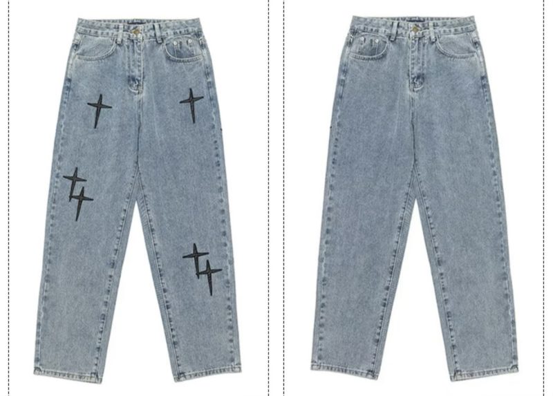 Calça Jeans Baggy Wide Leg Streetwear - Drapes Veltclub