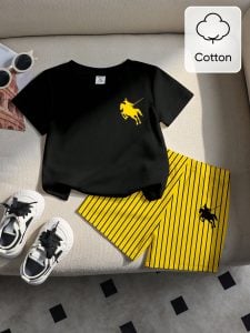 2 Peças Conjunto de Camiseta de Manga Curta com Estampa — foto 3