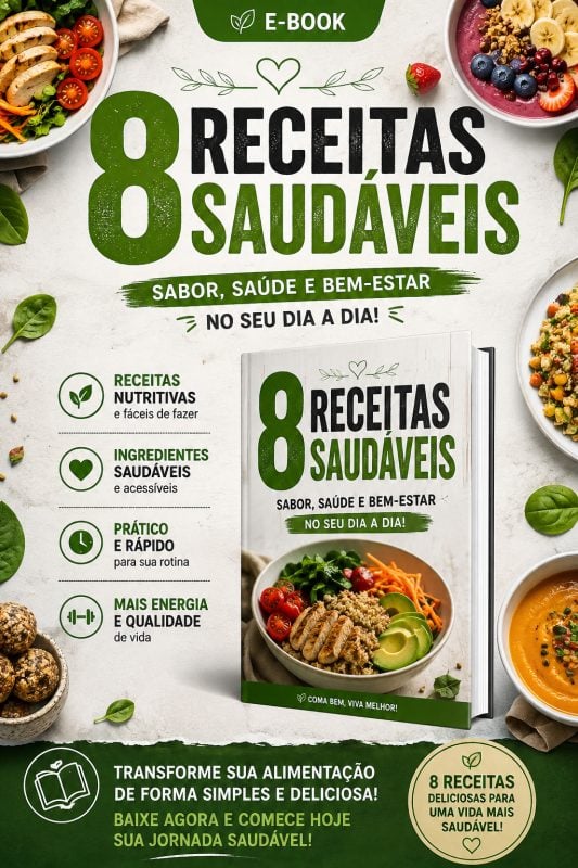 8 receitas saudáveis que te ajudam a ter uma alimentação saudável