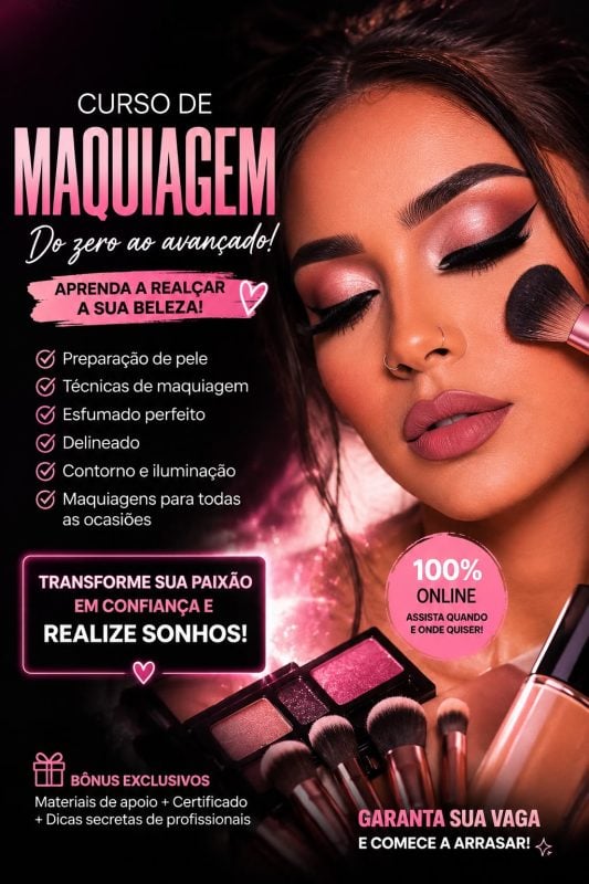 Curso De Maquiagem Aprenda Do Zero!