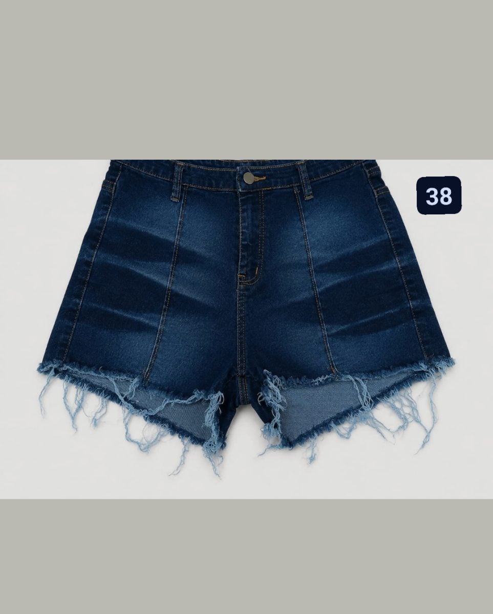 Kit 6 shorts jeans cintura alta tamanho 38 serve 36 também — foto 2