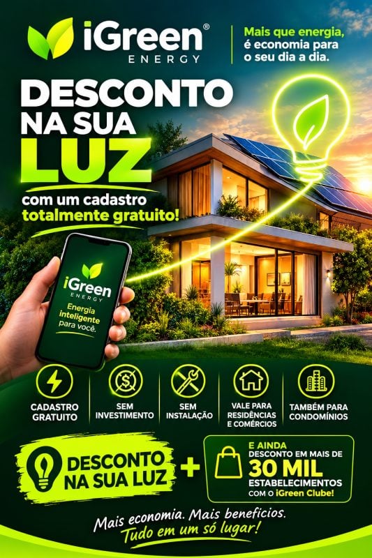 Desconto na Conta de Luz Cadastro Gratuito