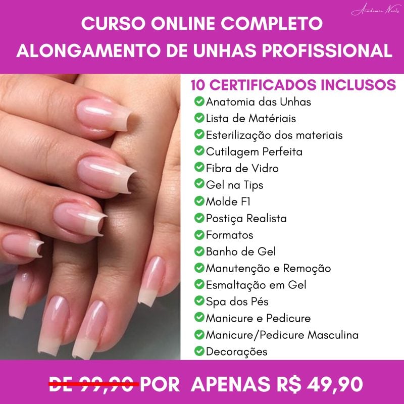 Curso de Alongamento de unhas
