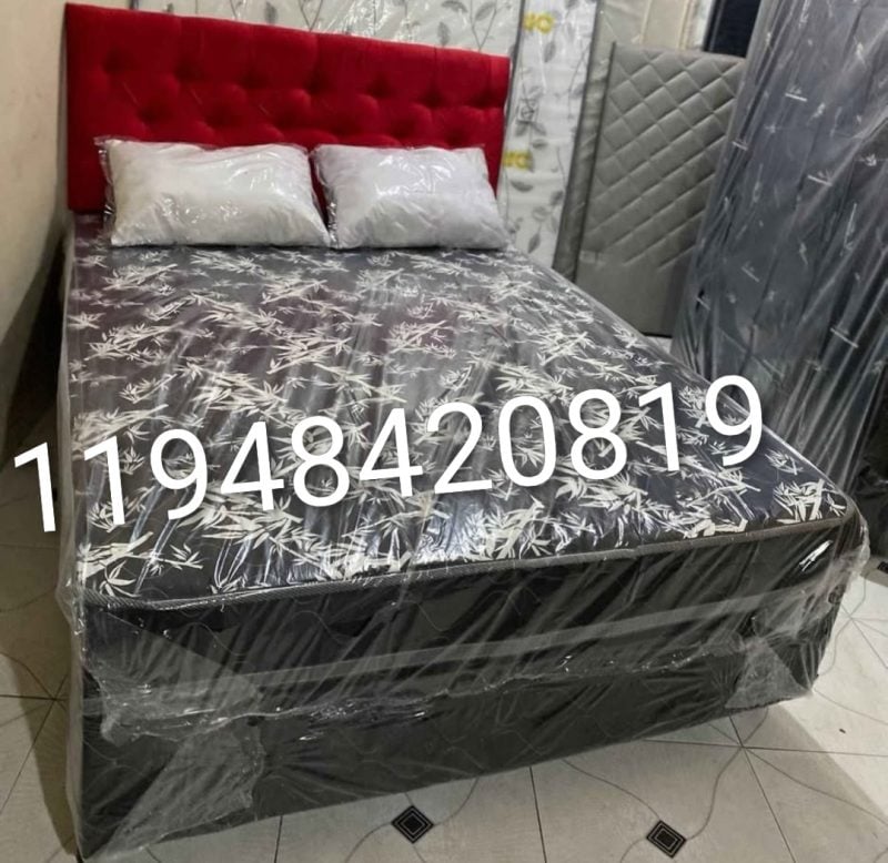 Cama box casal com colchão conjugado