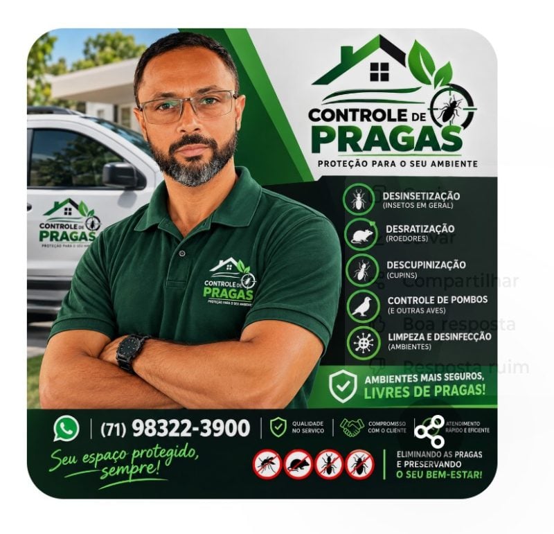 Controle de pragas - Dedetização