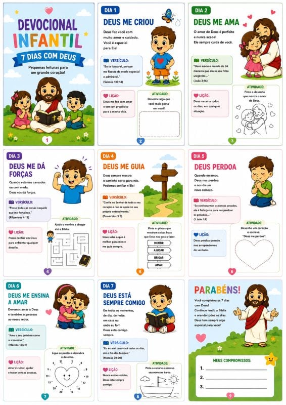 Devocional Infantil - 7 dias com Deus PDF digital