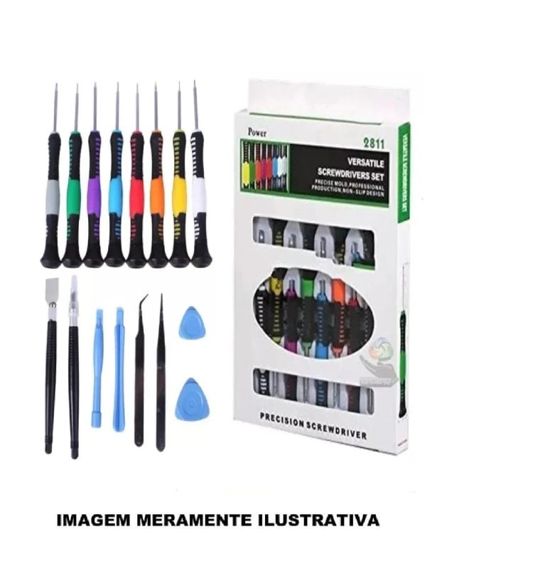 Kit De Chaves Para Concerto De Celulares 16 Peças T4 T5 2811