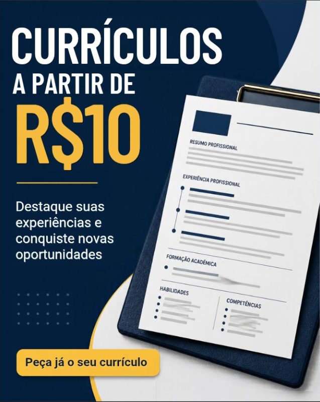 Currículo Apartir de 10R$