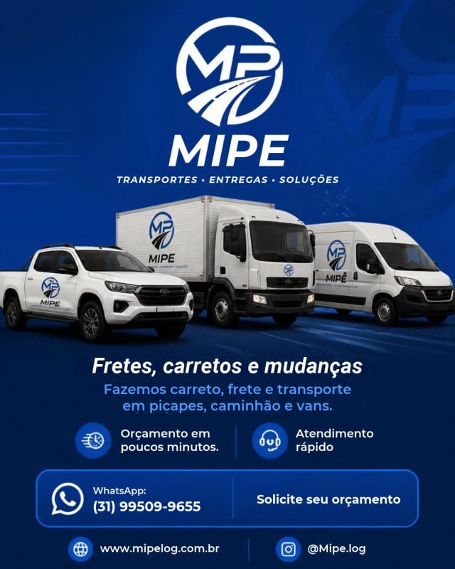 Mipe Transportes - Mudança e frete rápido