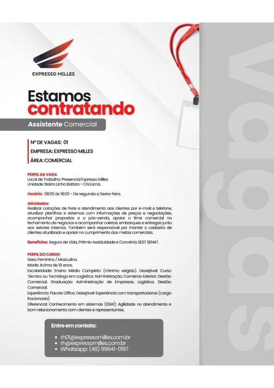 Assistente Comercial