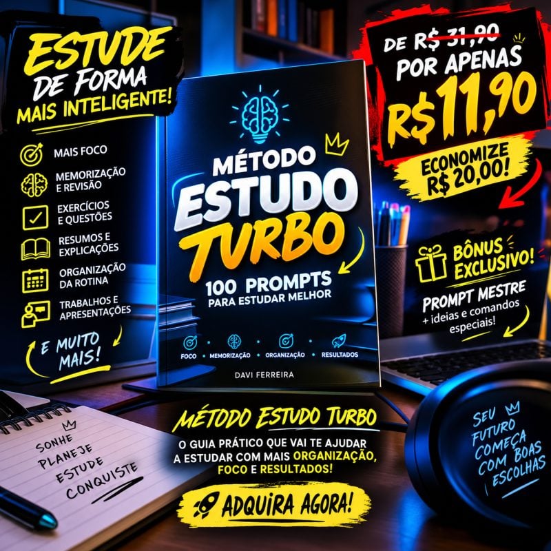E-book Guia Prático de Técnicas de Estudo para Estudantes