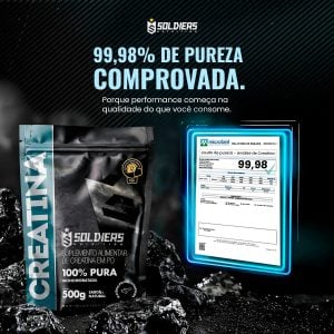 Creatina 1kg Suplemento Monohidratada em pó 100% Pura - Soldiers Nutrition — foto 5