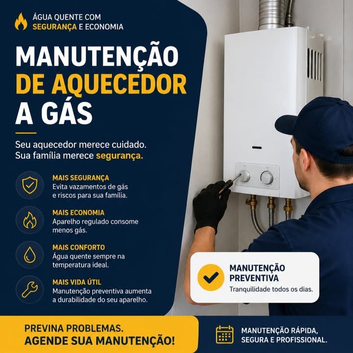 Conserto de aquecedor a gás TG