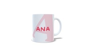 Kit 2 Canecas personalizada Dindos Amados Desde- Inicial + nome dindo(a) + nome criança — foto 3