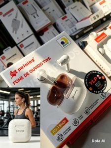 Fone bluetooth PEINING BRANCO PEI-P1004 — foto 3