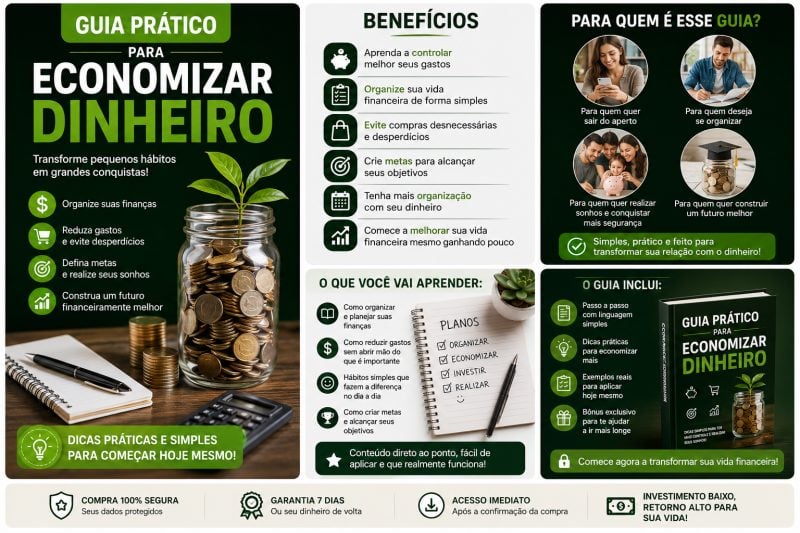 Guia de Economia: Aprenda a Economizar Dinheiro Todos os Meses