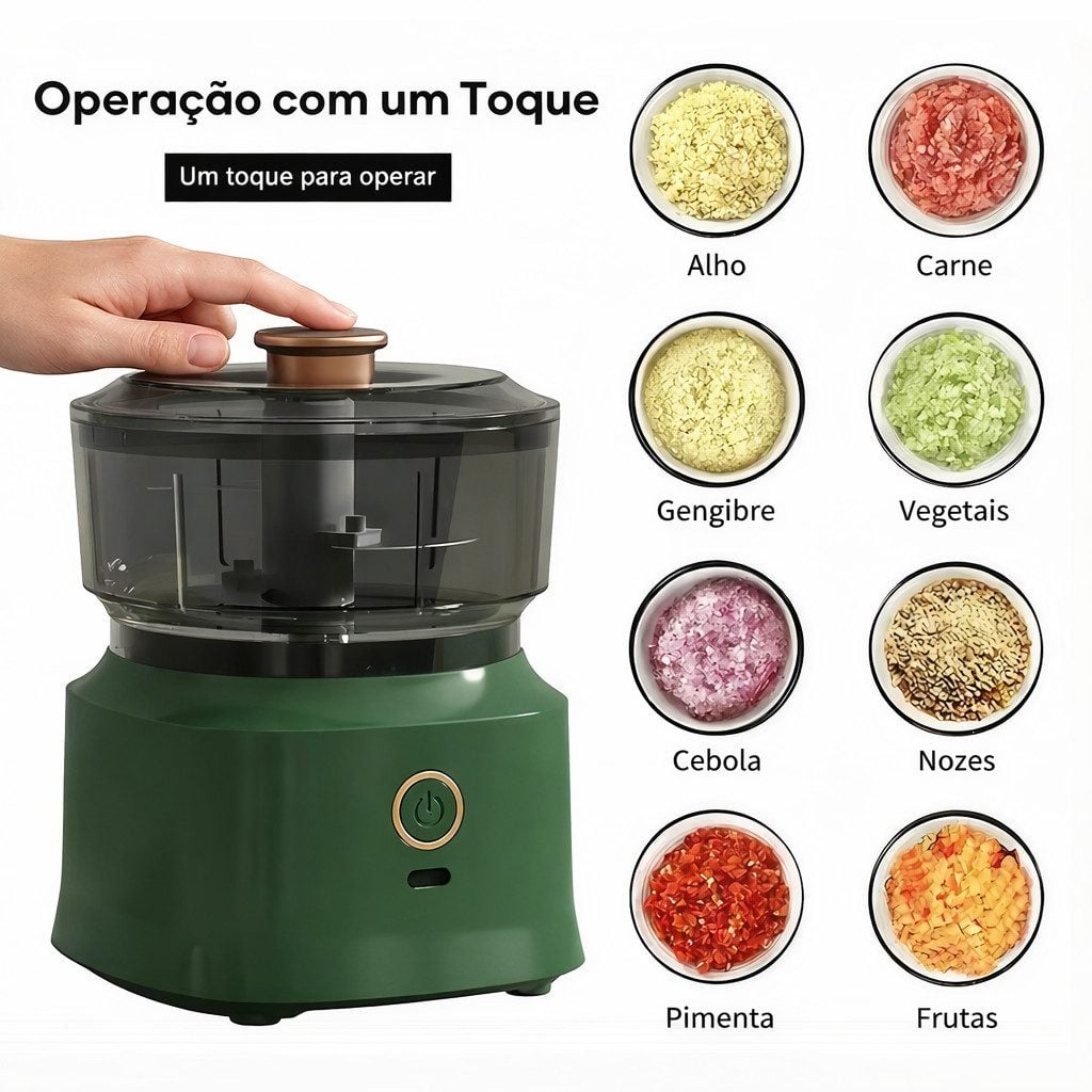 Mini processador de alimentos elétrico — foto 2