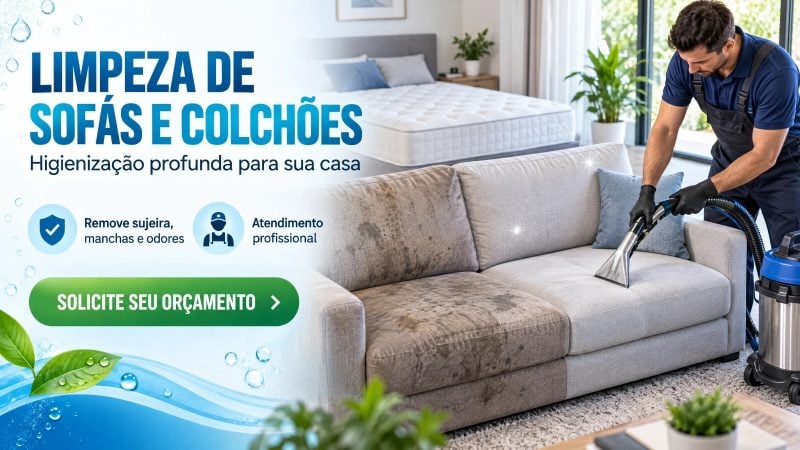 Limpeza Profissional de Sofás e Colchões