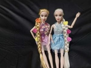 Kit Boneca Tipo Barbie,com Vestido de Lantejoulas, Escolha o seu Kit preferido — foto 5