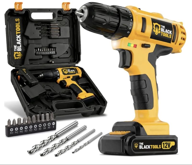Furadeira Parafusadeira Sem Fio A Bateria Tb-12e 12v