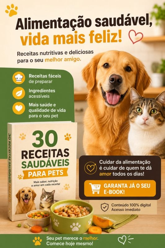 30 receitas saudáveis para pets