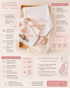 Kits Bebê Personalizados Manta Naninha Fraldas Enxoval — foto 13